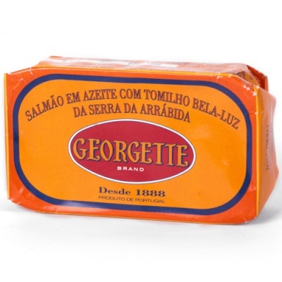 Georgette Salmão em Azeite com Tomilho Bela-luz da Serra da Arrábida