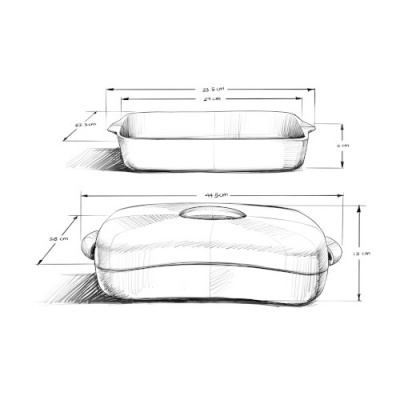 Tabuleiro Térmico Retangular Enjoy