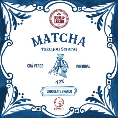 Chocolate Branco 42% + Matcha & Tokujou Sencha