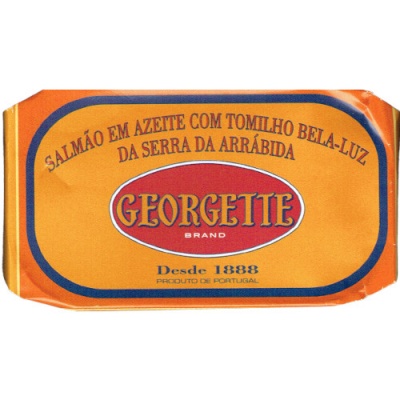 Georgette Salmão em Azeite com Tomilho Bela-luz da Serra da Arrábida