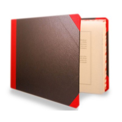 Livro de Apontamentos Vínicos A5, abertura pequena, com elástico