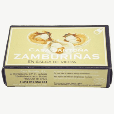 Zamburiñas em Salsa de Vieira