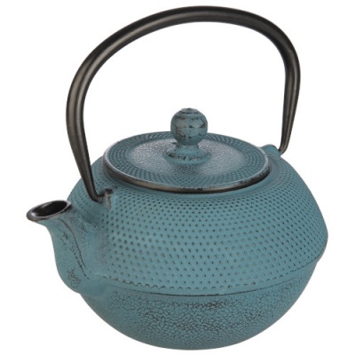 Bule em Ferro Fundido Azul