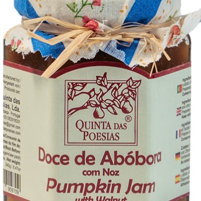 Doce de Abóbora com Noz 240g - Quinta das Poesias