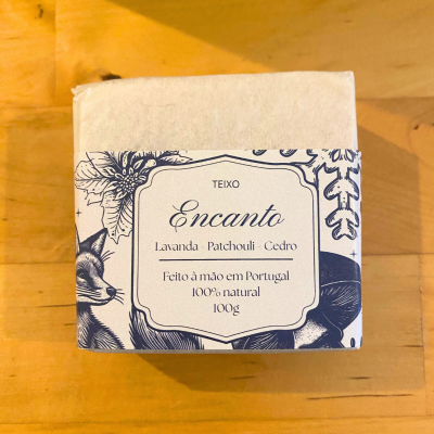 Sabonete Artesanal Encanto - Lavanda, Patchouli e Cedro 100g - Teixo