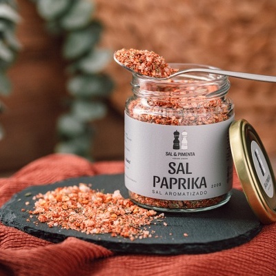 Sal Paprika - Sal Aromatizado 200g - Sal & Pimenta
