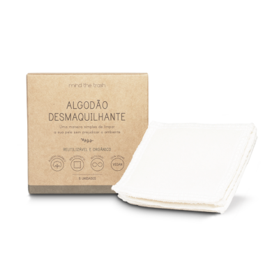 Algodão Desmaquilhante Reutilizável 2 em 1 - Sem Desperdício - Mind the Trash