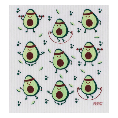 Pano de Esponja Ecológico (compostável) - Abacate - Groovy Goods