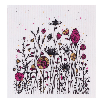 Pano de Esponja Ecológico (compostável) - Flores Silvestres - Groovy Goods