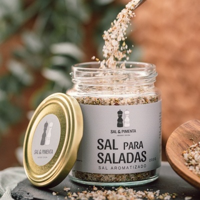Sal para Saladas - Sal Aromatizado 200g - Sal & Pimenta