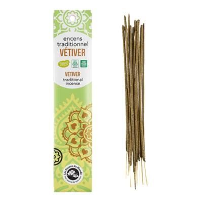 Incenso Indiano - Linha Tradição - Sticks - Vetiver - Aromandise