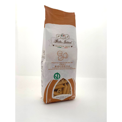 Penne de Grão de Bico, Milho e Arroz (sem glúten) BIO 250g - Pasta Natura