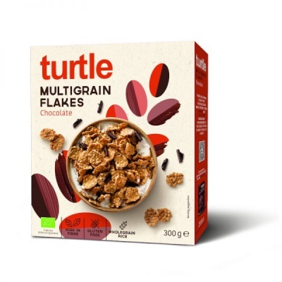 Multigrain Flakes de Chocolate Negro BIO 300g Gluten Free - Turtle