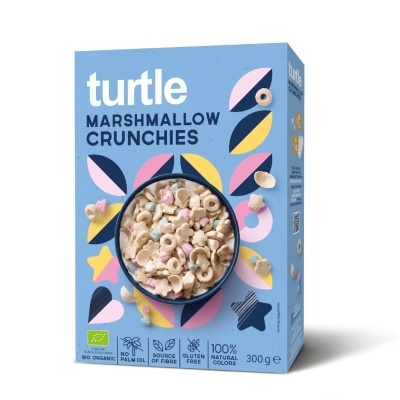 Turtle - Marshmallow Crunchies (sem glúten) BIO 300g