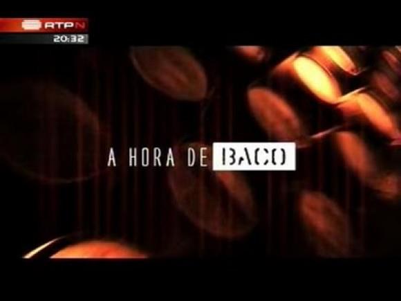 Ecrã com legenda A HORA DE BACO e logótipo RTPN