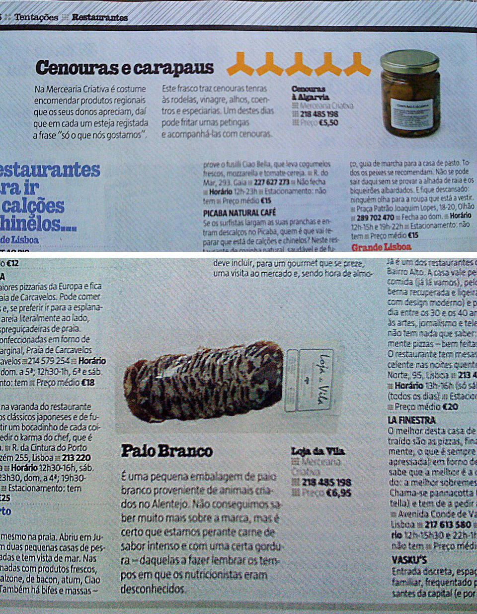 TENTAÇÕES · REVISTA SÁBADO · 04/04/2012