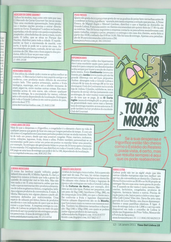 REVISTA TIME OUT · 12/01/2011 REVISTA TIME OUT · 12/01/2011