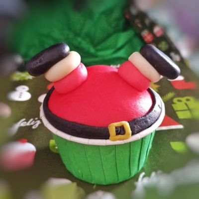 Cupcakes Pai Natal e Mãe Noel (2 unidades)