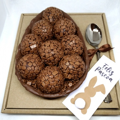 Ovo de Colher Brigadeiro de Chocolate