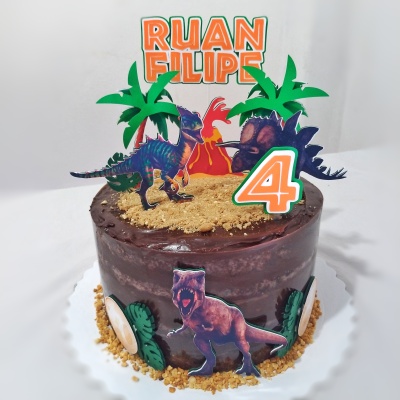 Bolo Dinossauro Naked