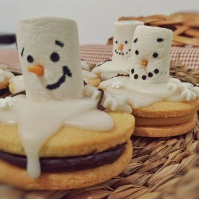 Bolachas Natalinas Recheadas Snowman (6 unidades)