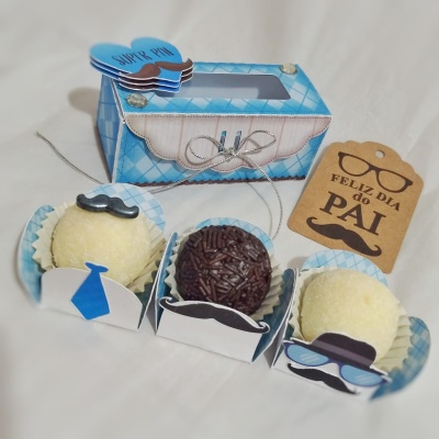 Caixinha Acetato Dia do Pai