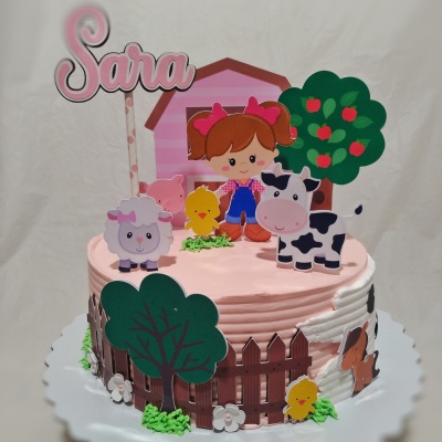 Bolo festa na Quinta