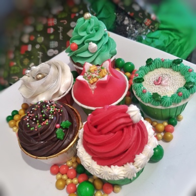 Cupcakes Natal (6 unidades)