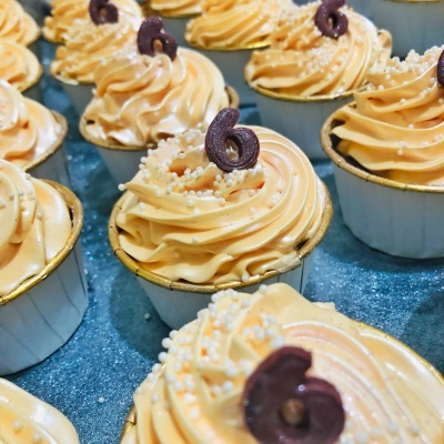 Cupcakes com Números ou Letras (6 unidades)