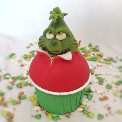 Cupcakes Grinch (2 unidades)