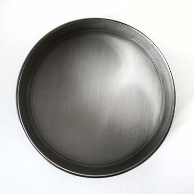 Peneiro de inox para vidro com mesh/malha 80