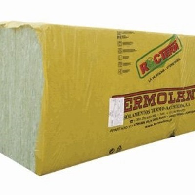 Painel Lã Rocha revestido a alumínio PIA  70kgs/m3 50x1000x600mm ROCTERM