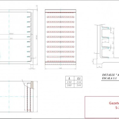 Gazete simples para Azulejo 20x20cm S-265/10-150mm