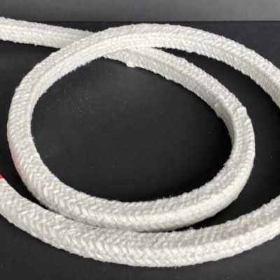 Cordão Trançado Quadrado Fibra RCF 1100°C com reforço Inconel