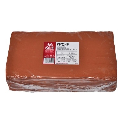 Pasta Cerâmica SiO-2 PF/CHF Vermelha – Faiança com chamote 0-0,5mm – 12,5kg
