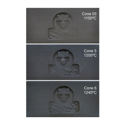 Pasta Cerâmica SiO-2 PRNI Negra - Grés com chamote 0-0,2mm – 12,5kg
