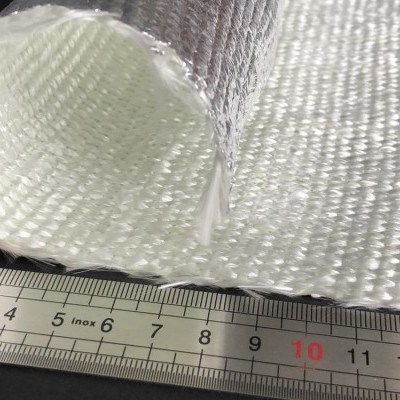 Tecido Fibra Vidro 550°C com 1 face alumínio