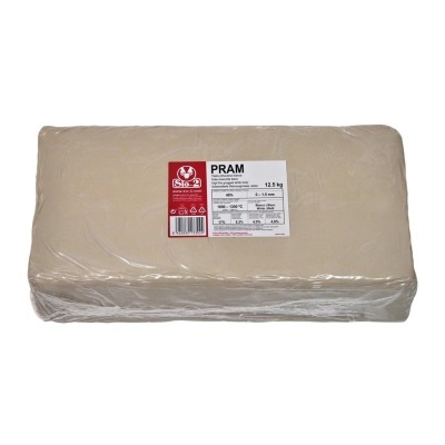 Pasta Cerâmica SiO-2 PRAM Branca – Grés com chamote 0-1,5mm – 12,5kg Pasta Cerâmica SiO-2 PRAM Branca – Grés com chamote 0-1,5mm – 12,5kg