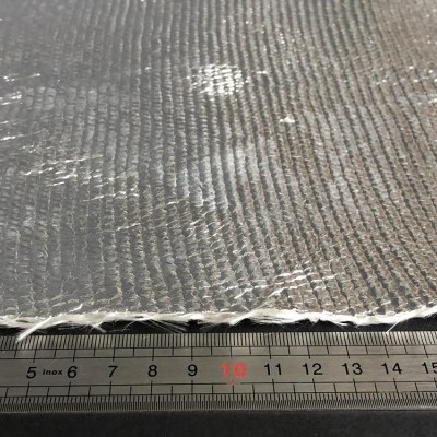 Tecido Fibra Vidro 550°C com 1 face alumínio