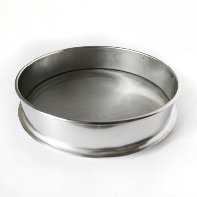 Peneiro de inox para vidro com mesh/malha 80