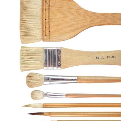 Conjunto Ferramentas Olaria: 7 pincéis de pintura variados chineses BK06