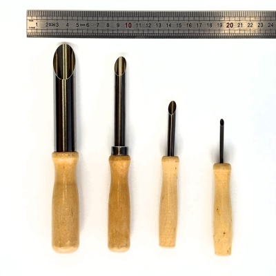 Conjunto de 4 vazadores redondos de diâmetro 22 a 4mm