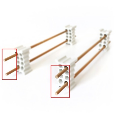 Tubo Cerâmico até 1150°C diâmetro 8mm com 410mm comprimento