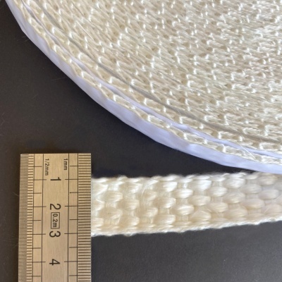 Fita de Fibra de Vidro Adesiva 550°C Branca 20x3mm