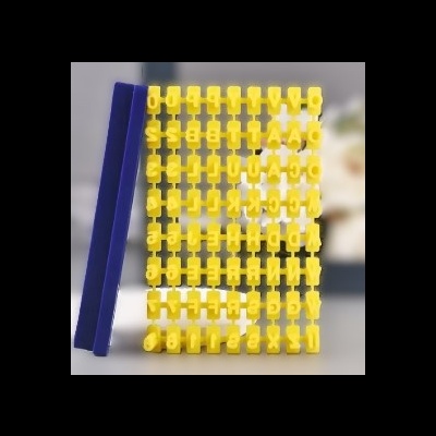 Conjunto de Carimbos de Letras e Números 73 peças