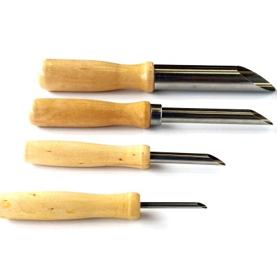 Conjunto de 4 vazadores redondos de diâmetro 22 a 4mm