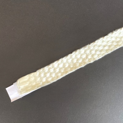 Fita de Fibra de Vidro Adesiva 550°C Branca 20x3mm