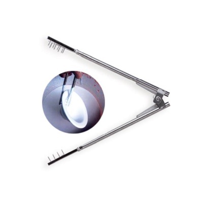 Pinça para vidrar reta com mola 28cm