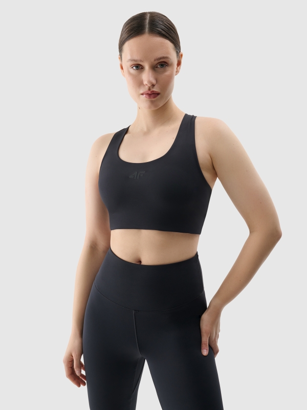 Sutiã de treino feminino com suporte baixo - Preto Sutiã de treino feminino com suporte baixo - Preto