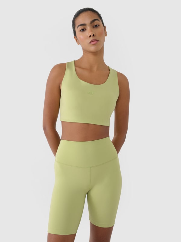 Sutiã de treino feminino com suporte baixo - Verde Lima Sutiã de treino feminino com suporte baixo - Verde Lima